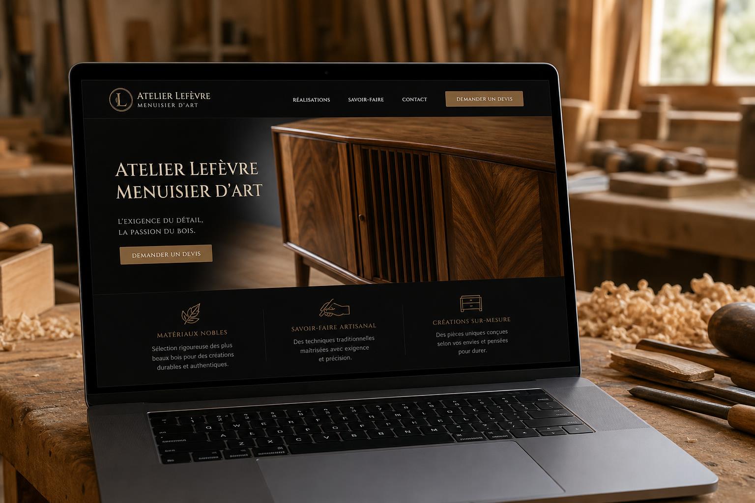 Aperçu du site Atelier Lefèvre