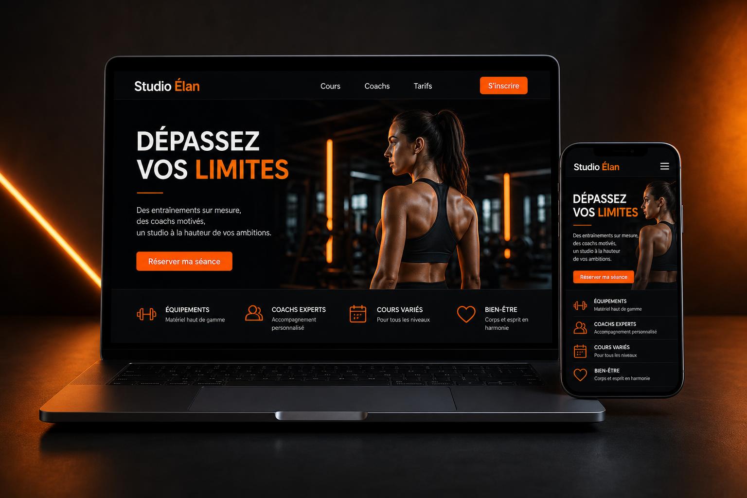 Aperçu du site Studio Élan